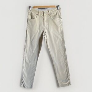 Faherty Pants Jeans Womens 29 Cream Beige Soft Cotton Blend Straight Leg Classic